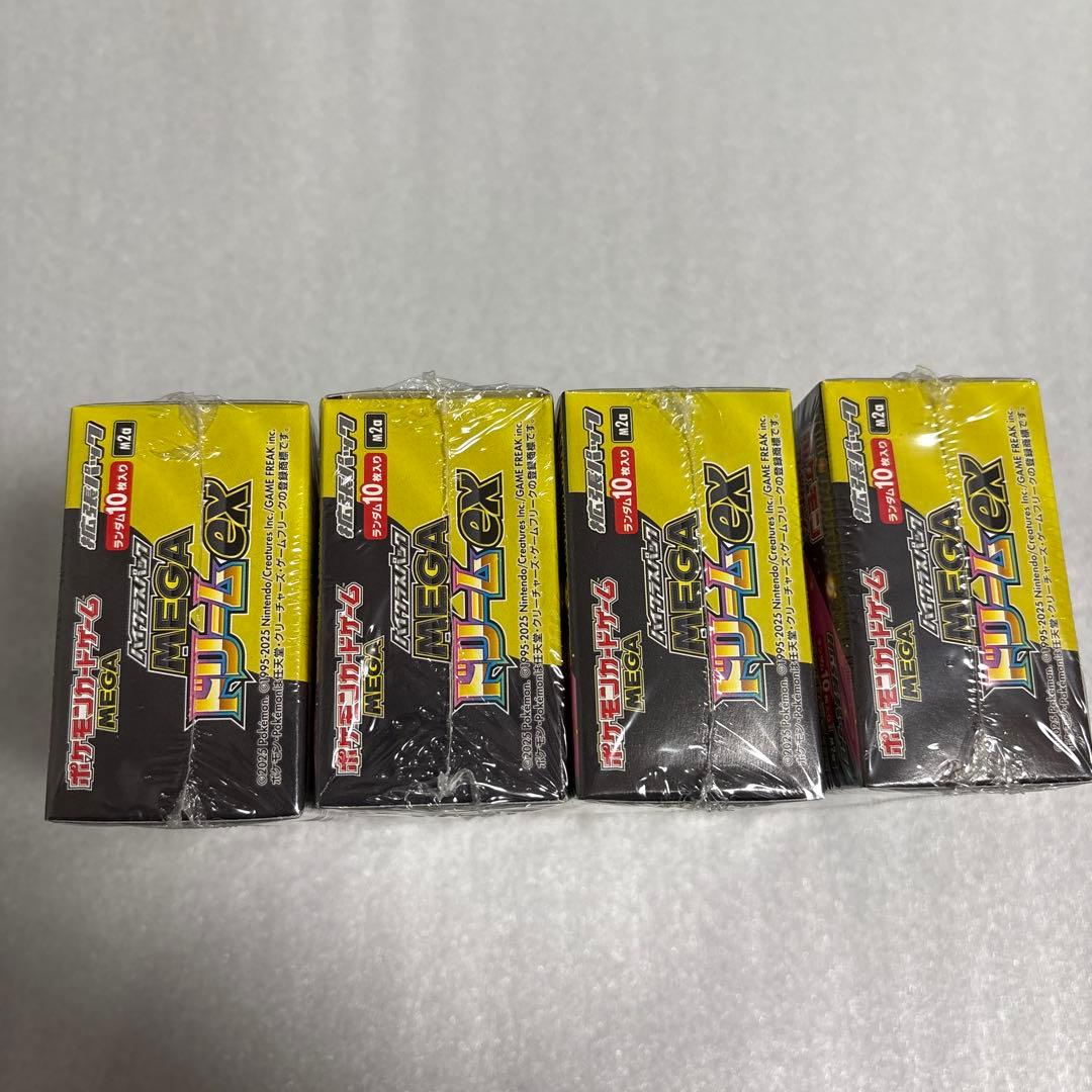 ポケカ　MEGA ドリームex 【新品未開封シュリンク付き】4BOX