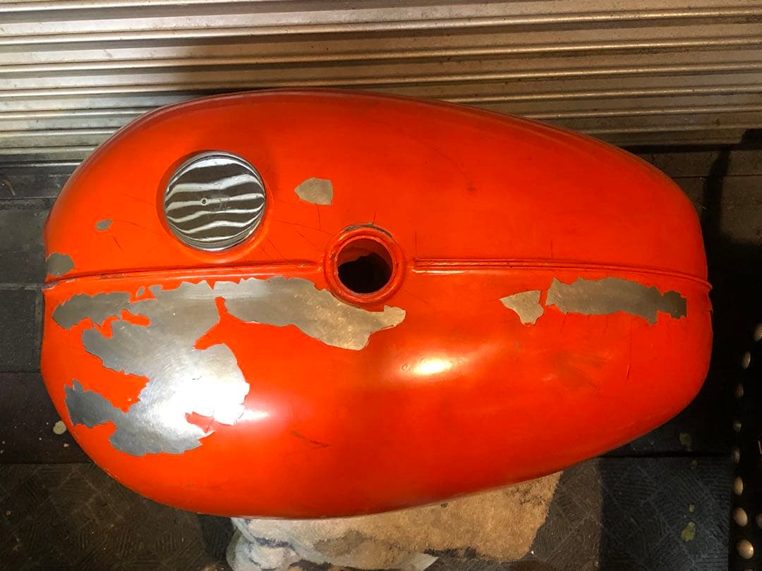 ビンテージ英車タンク不明BSAレストアベース