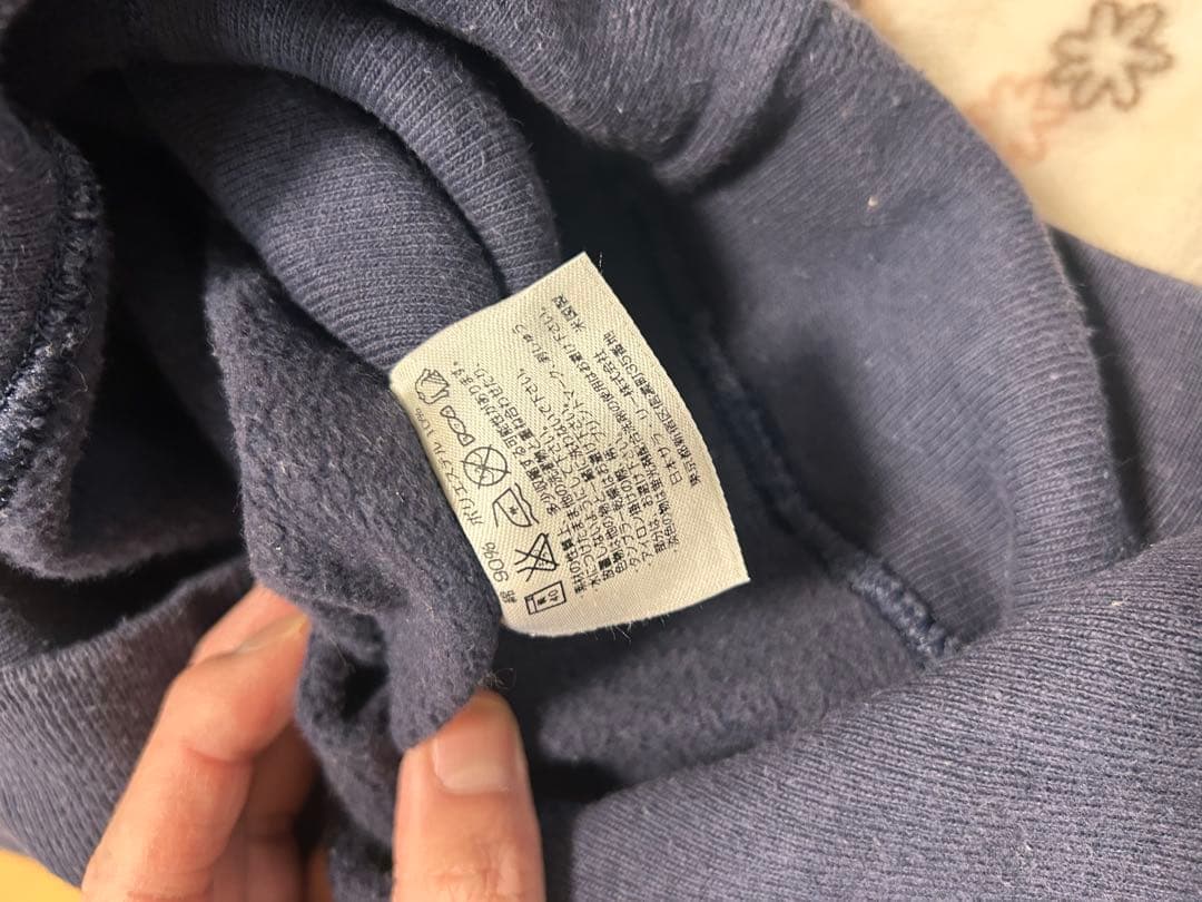 Champion Reverse Weave L ネイビー　単色タグ