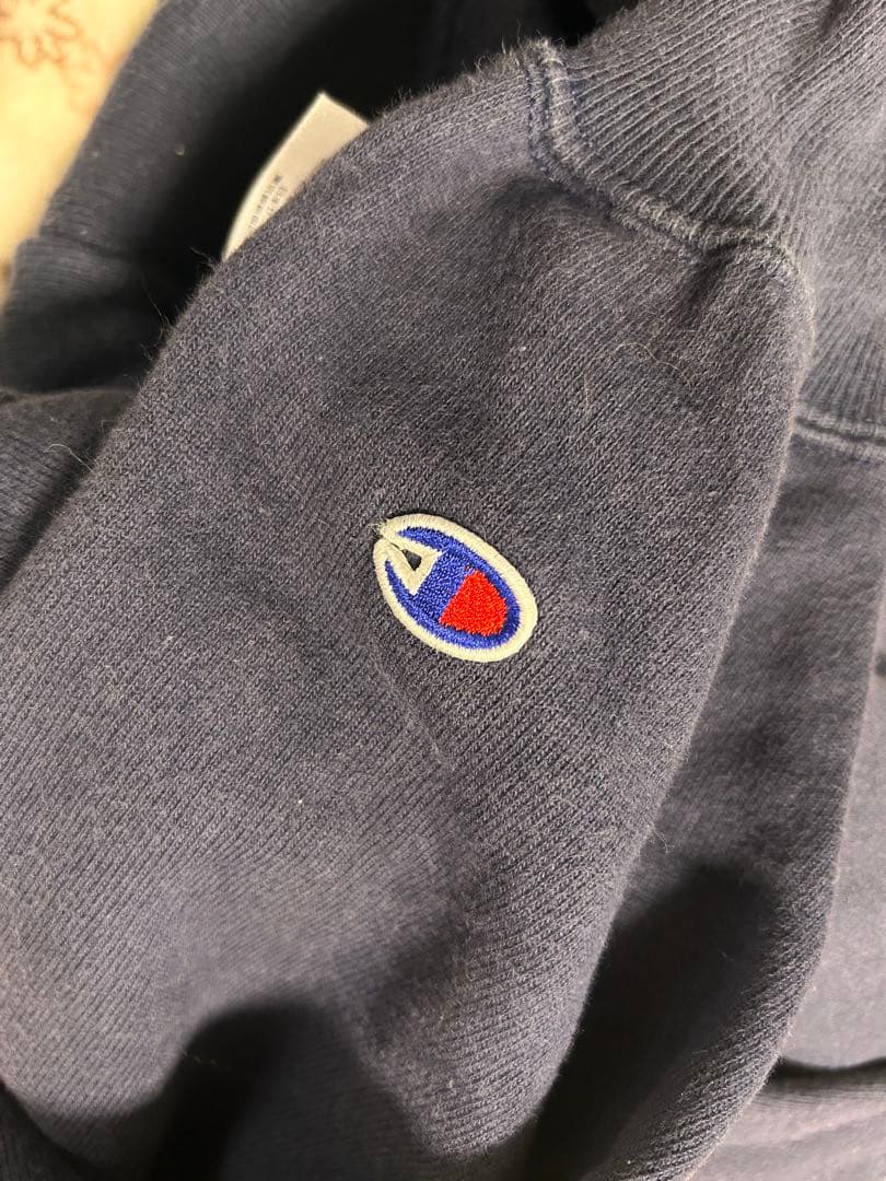 Champion Reverse Weave L ネイビー　単色タグ