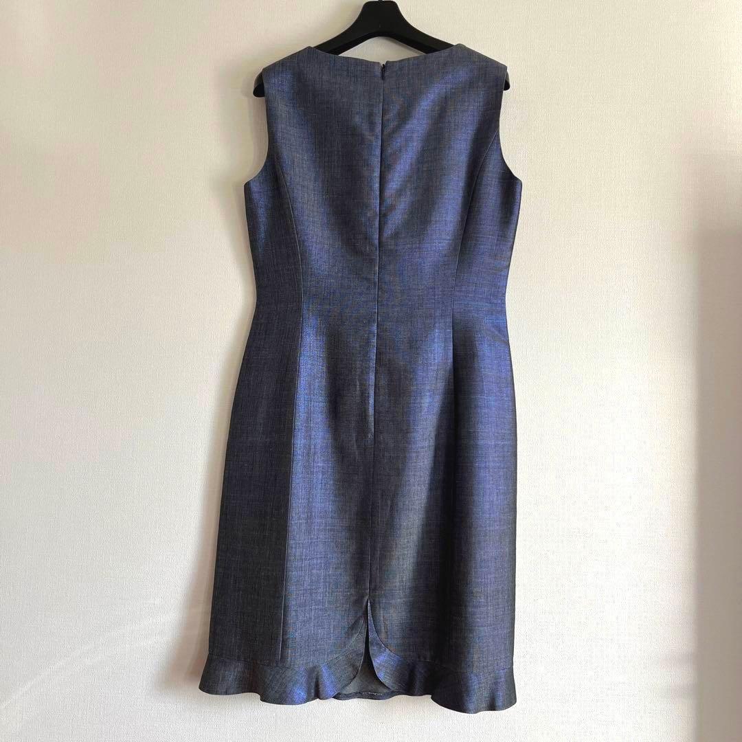 【極美品】エムズグレイシー ワンビーススーツ アンサンブル 玉虫色