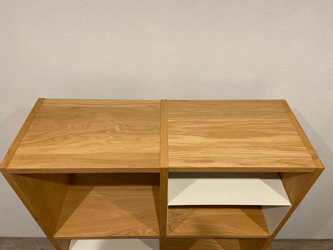 ⭐️超美品⭐️オプション付⭐️無印良品⭐️オーク材⭐️スタッキングシェルフ⭐️３段×２列