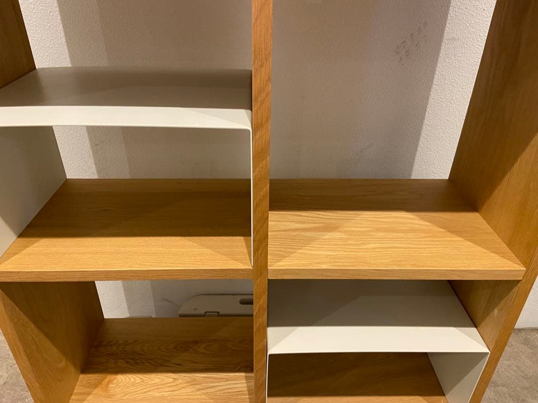 ⭐️超美品⭐️オプション付⭐️無印良品⭐️オーク材⭐️スタッキングシェルフ⭐️３段×２列