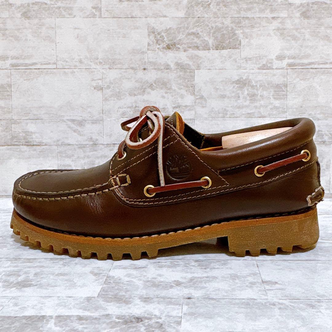 美品✨ティンバーランド 3EYE デッキシューズ 30003 24.5cm 茶