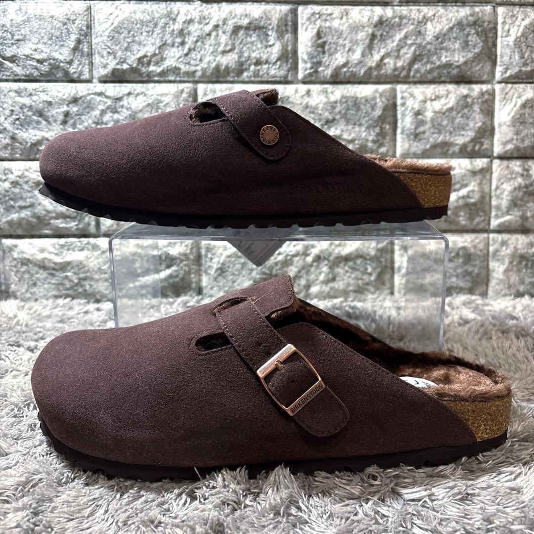 新品❣️ビルケンシュトック ボストン ムートン ダークブラウン 箱タグ付属✨