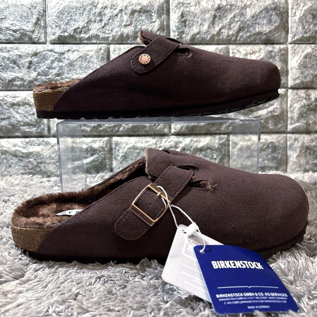新品❣️ビルケンシュトック ボストン ムートン ダークブラウン 箱タグ付属✨
