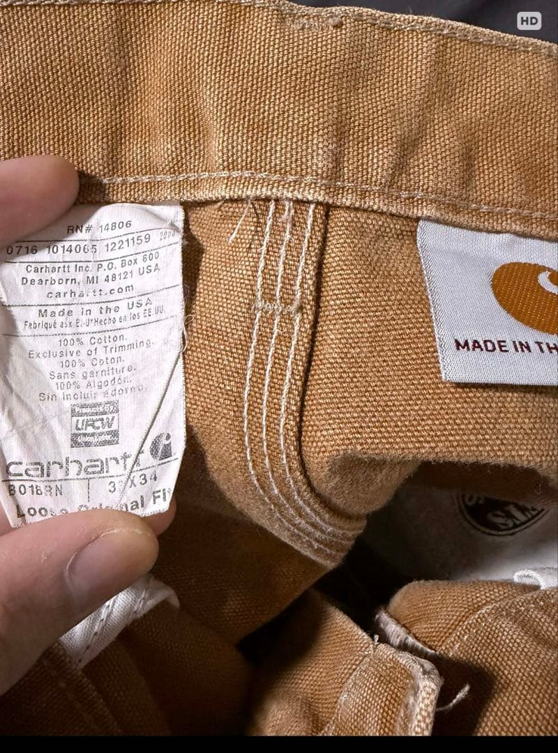 Carharttダブルニー ダック カーハート　ペインターパンツ