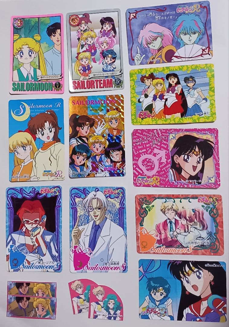 美少女戦士セーラームーン　カード　シール　ラミカード　切り抜き　紙類　セット