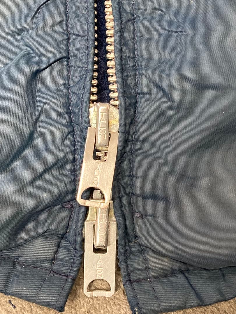 ヴィンテージ ナイロンコーチジャケット 刺繍 Firestone ネイビー