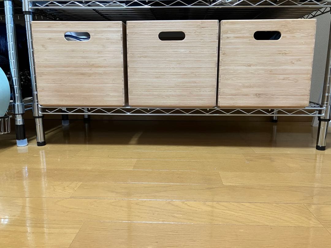 無印良品 重なる竹材長方形ボックス 大　3個セット