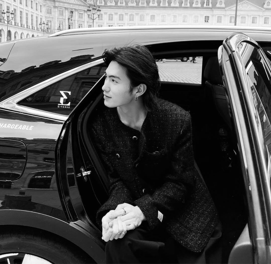 亀梨着用　el conductorH ミックスツイードジャケット