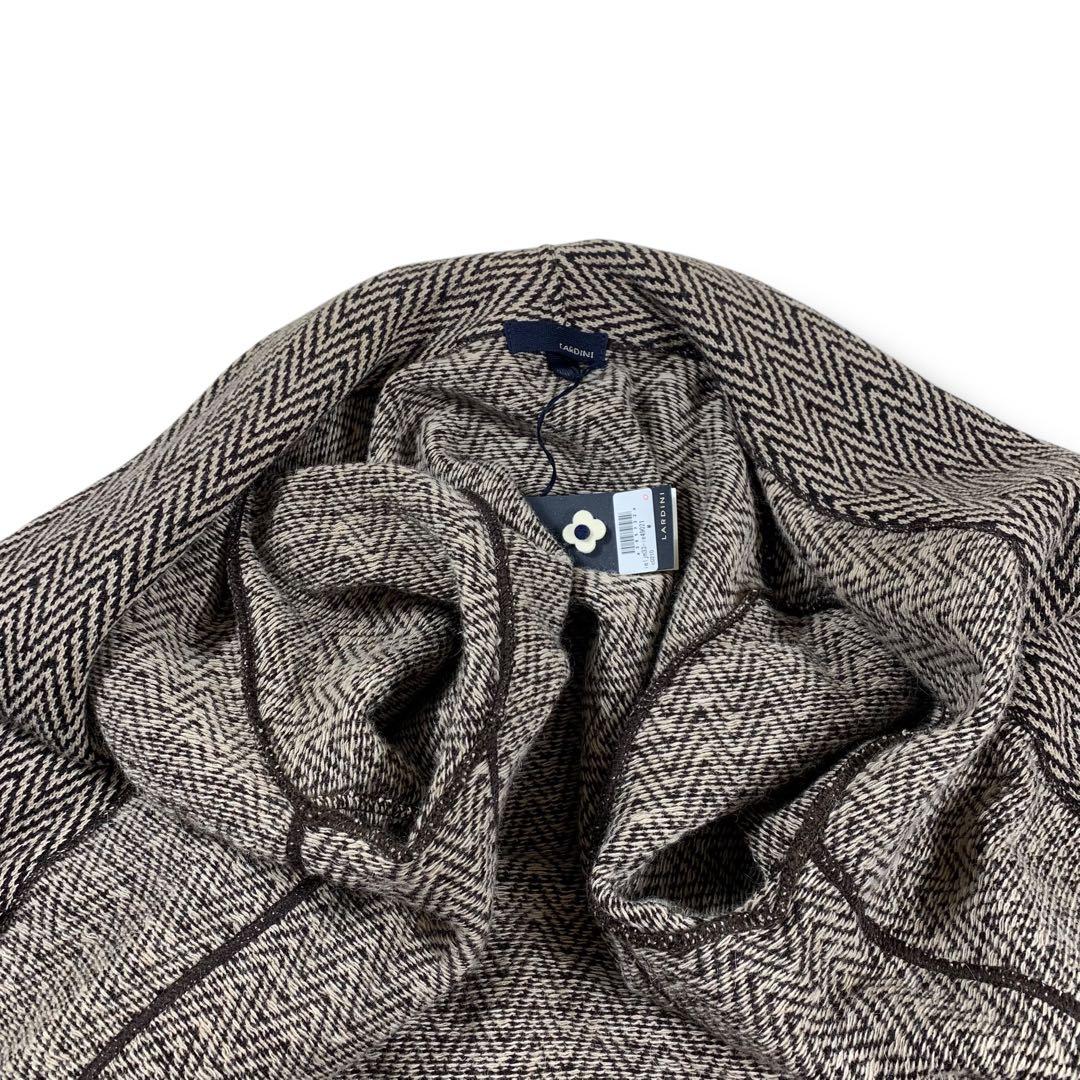 ほぼ未使用✨ラルディーニ ニットジャケット アルパカ混 シェブロン ダブル M