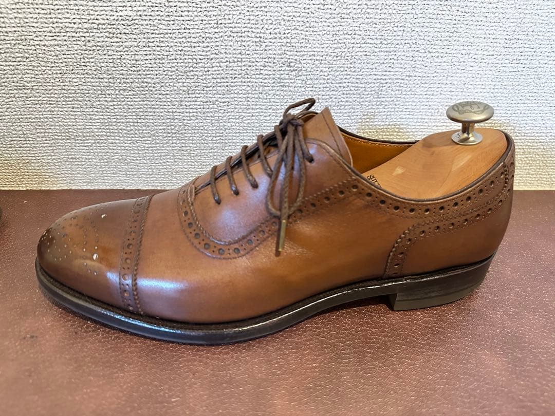 【SHETLAND FOX】コベントリー（セミブローグ/ブラウン）オーダー品