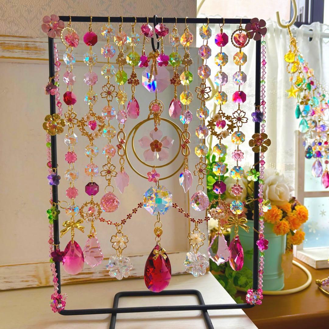 桜SAKURA桜SWAROVSKIオーナメント✩.*˚ 置き型サンキャッチャー