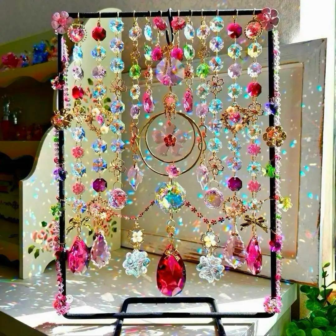 桜SAKURA桜SWAROVSKIオーナメント✩.*˚ 置き型サンキャッチャー