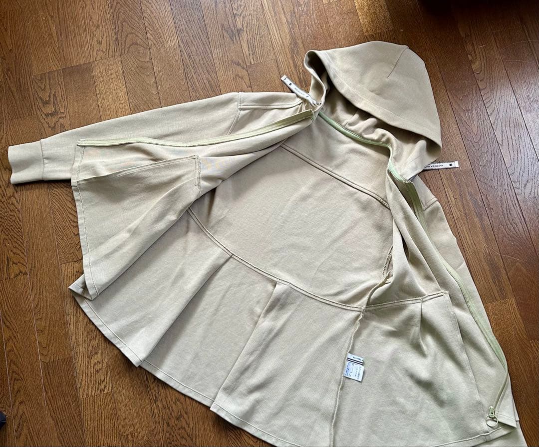 ボーダーズアットバルコニー♡SWEAT PEPLUM HOODIE