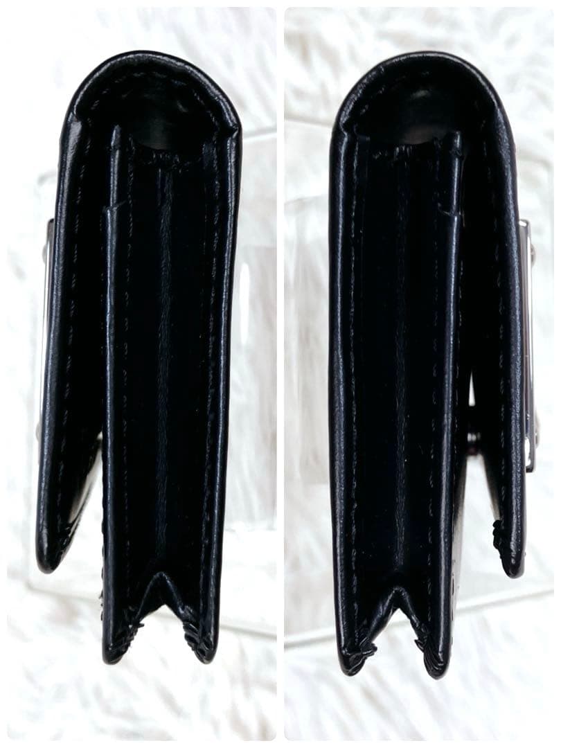 ノンちゃん タグ ディーゼル 名刺入れ カードケース ブラック 牛革