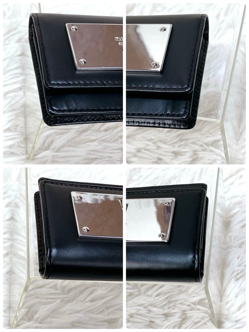 ノンちゃん タグ ディーゼル 名刺入れ カードケース ブラック 牛革