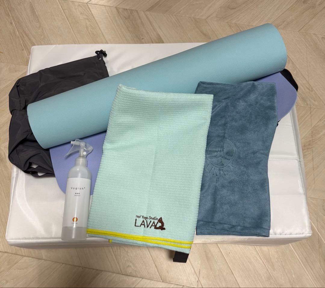 lava ヨガ　ピラティス　マット　ラグ　セット