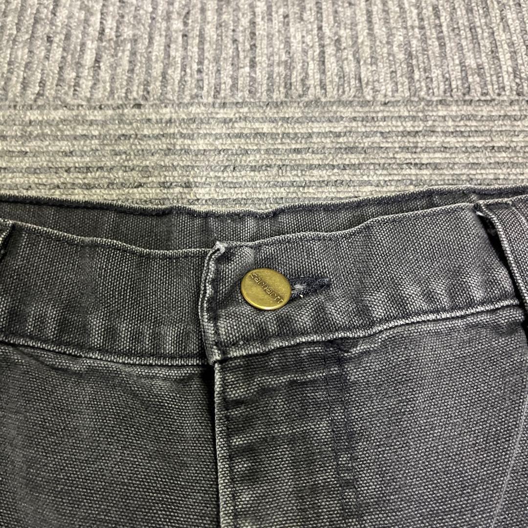 90s carhartt ダブルニーショーツ ブラック サイズ34