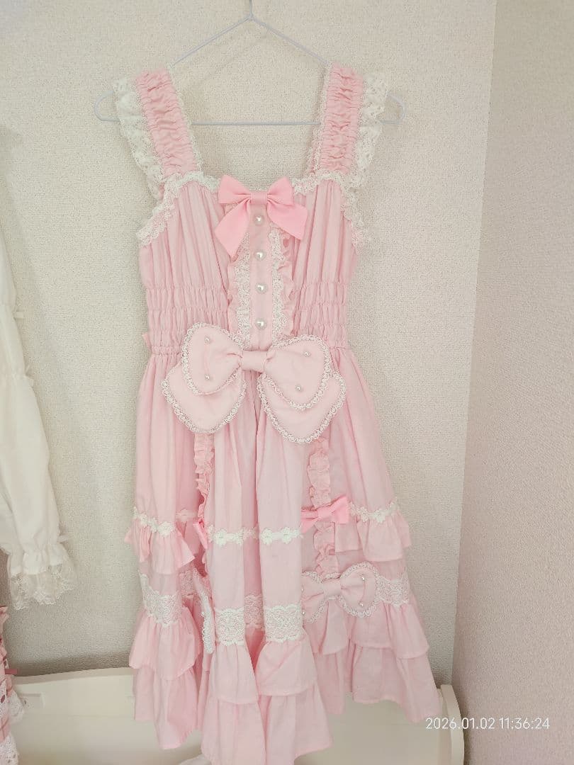 Angelic Pretty ぷくぷくハニーシャーリングジャンパースカートセット