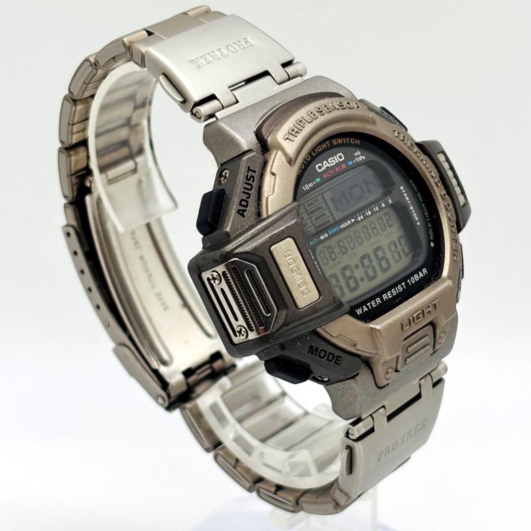 【入手困難】美品 プロトレック PRT-610 チタニウム 腕時計【1-B-⑤】