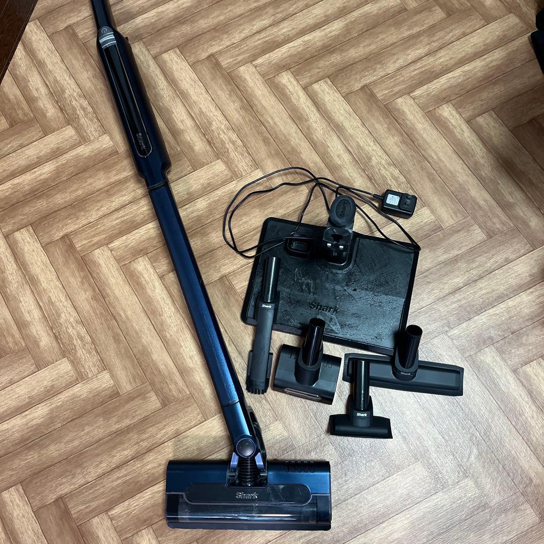 Shark スティッククリーナー本体 ダークブルー