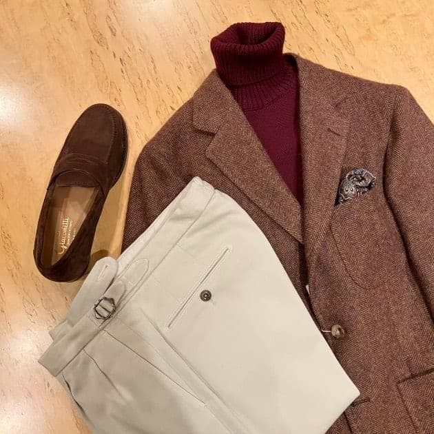 【期限セール】ERRICO FORMICOLA ツイードジャケット 42(44