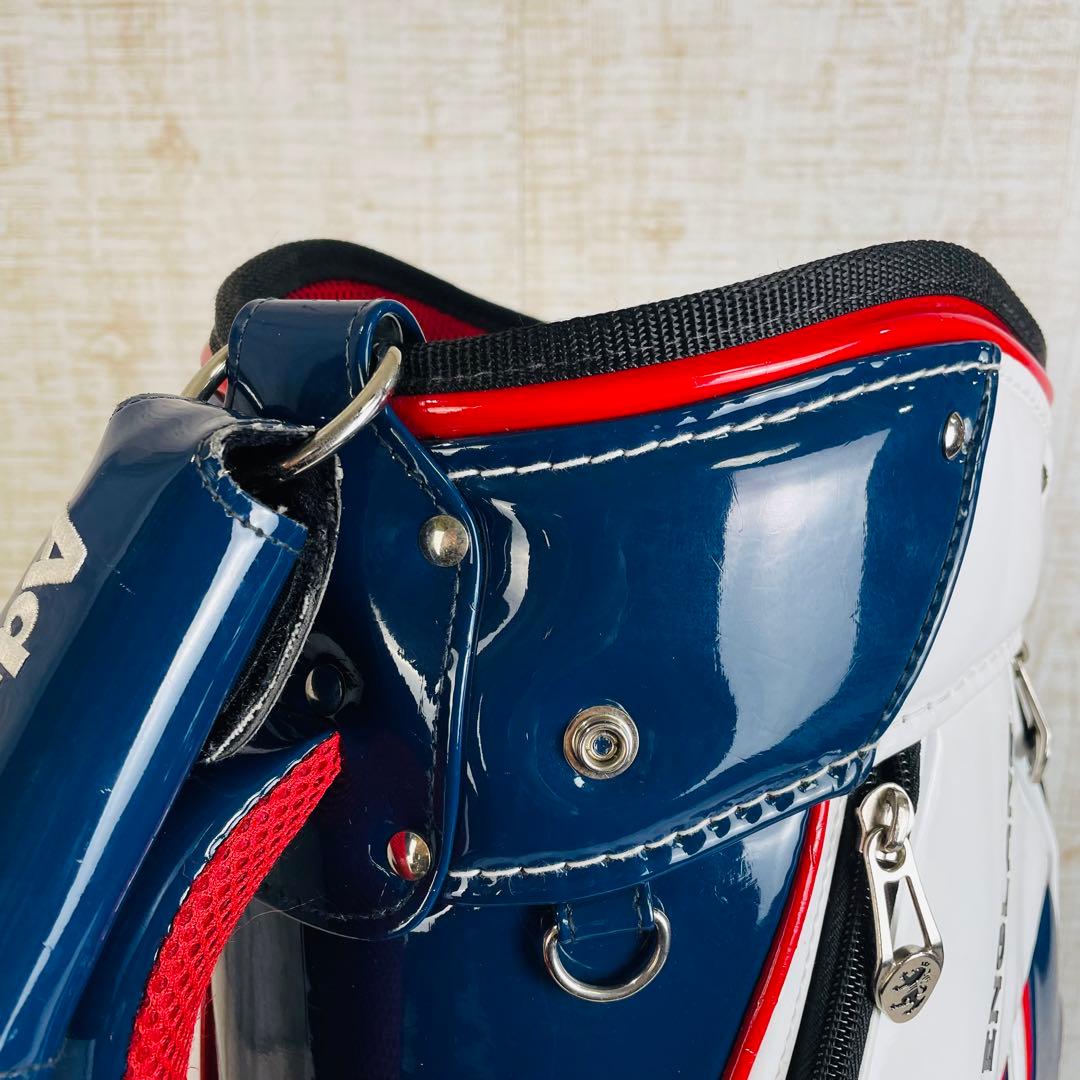 Admiral アドミラル　エナメル　トリコロール　キャディバッグ　9.0型