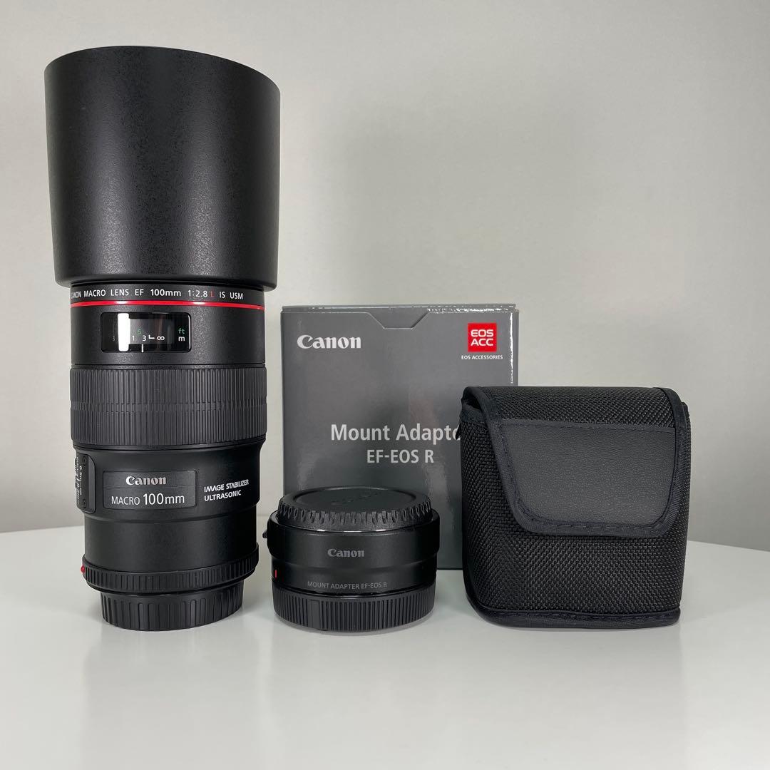 Canon EF 100mm f/2.8L マクロレンズ + マウントアダプター