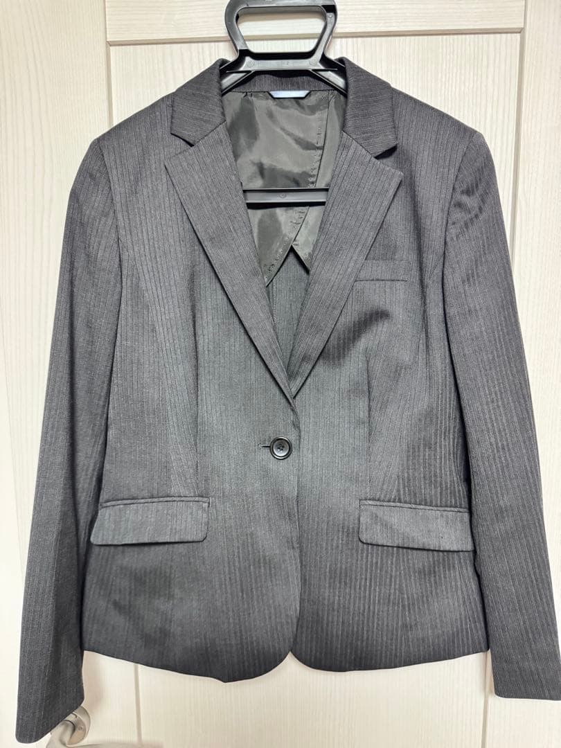 【値下】青山　レディース　グレー　スーツセット　13号　11号