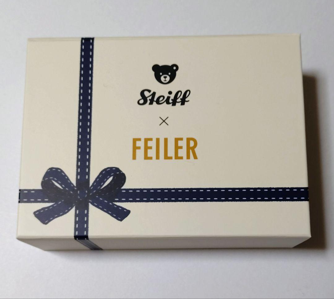Steiff × FEILER テディベア&ハンカチ