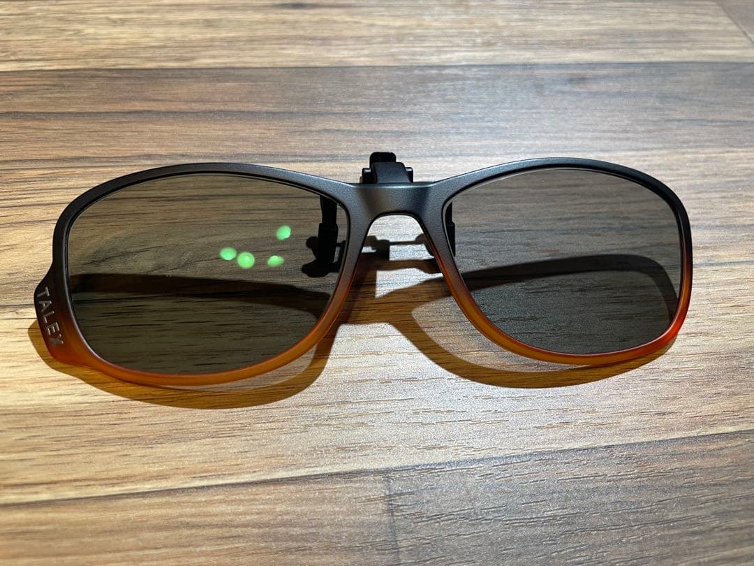 TALEX クリップオンサングラス 収納ケース付き