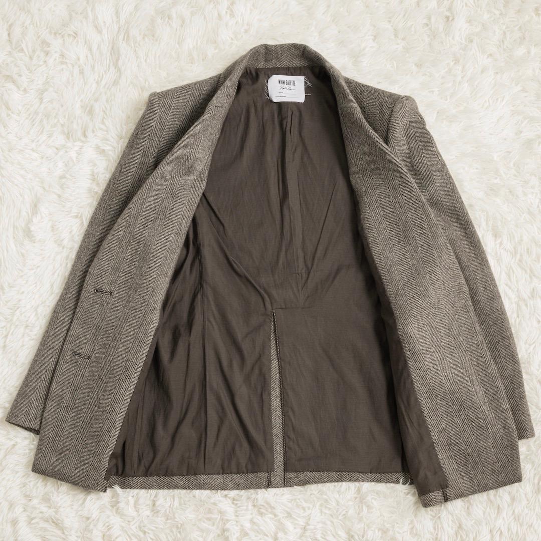 Whim Gazette 長谷川京子さんコラボ ヘリンボーンテーラードジャケット