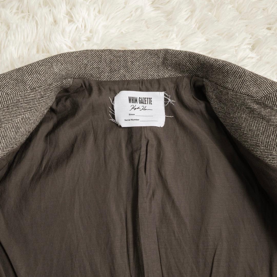 Whim Gazette 長谷川京子さんコラボ ヘリンボーンテーラードジャケット