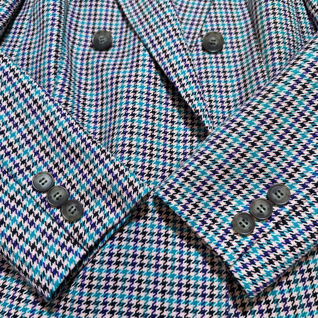 完売品✨アルアバイル リオペルカラーチェックダブルジャケット 現行品 ピンク 2