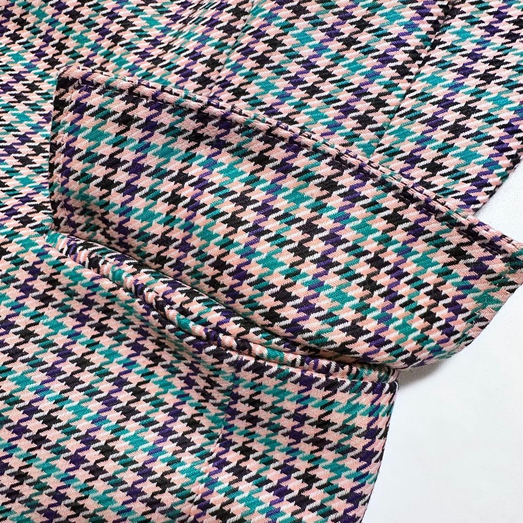 完売品✨アルアバイル リオペルカラーチェックダブルジャケット 現行品 ピンク 2