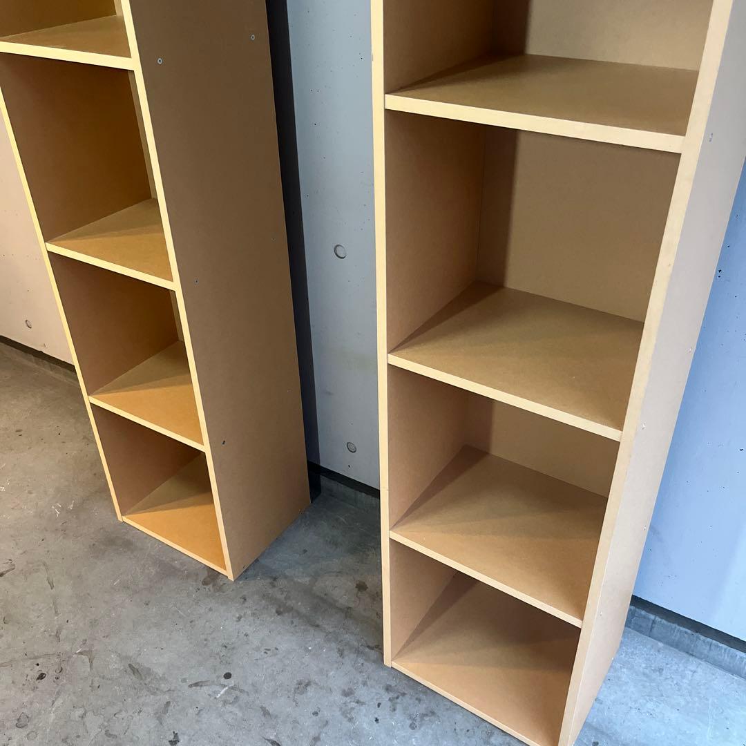 美品・廃盤希少★無印 パルプボードボックス・タテヨコA４サイズ・５段 ２個セット