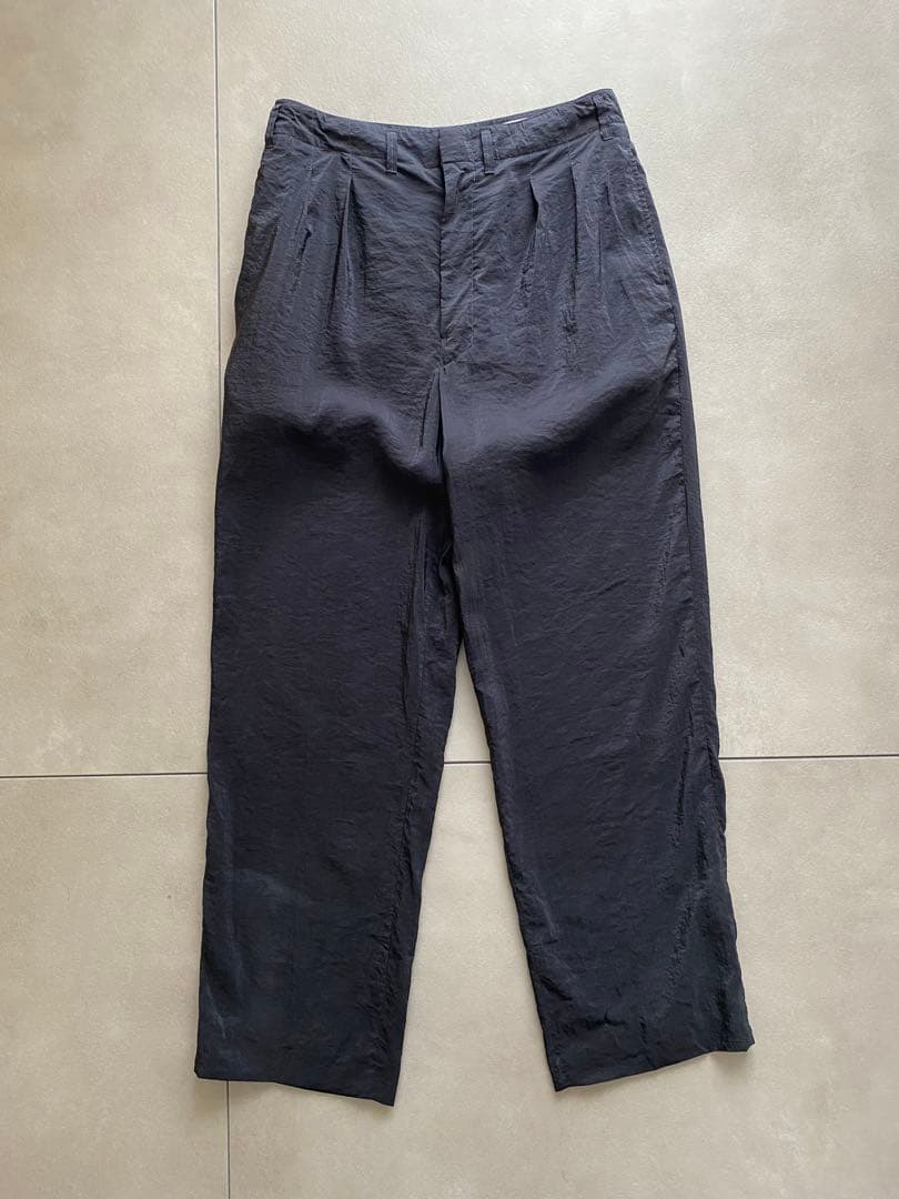 LEMAIRE シルクナイロンパンツ 46 ブラック