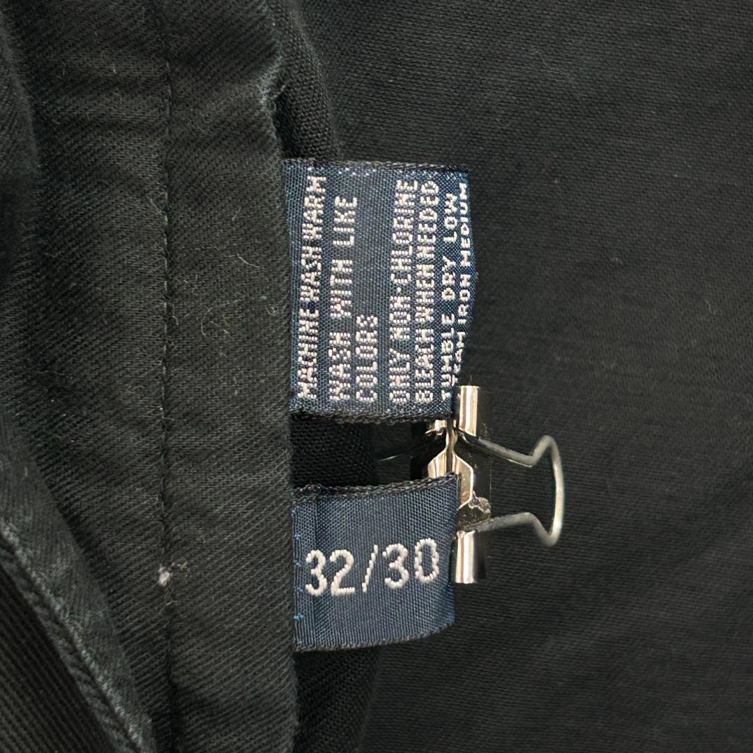 や*じ様 ポロ バイ ラルフローレン　2タック　ポロチノ　チノパン　古着　ブラッ