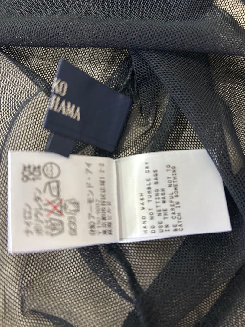 リツコシラハマ❣️シースルー黒長袖メッシュトップス#1size