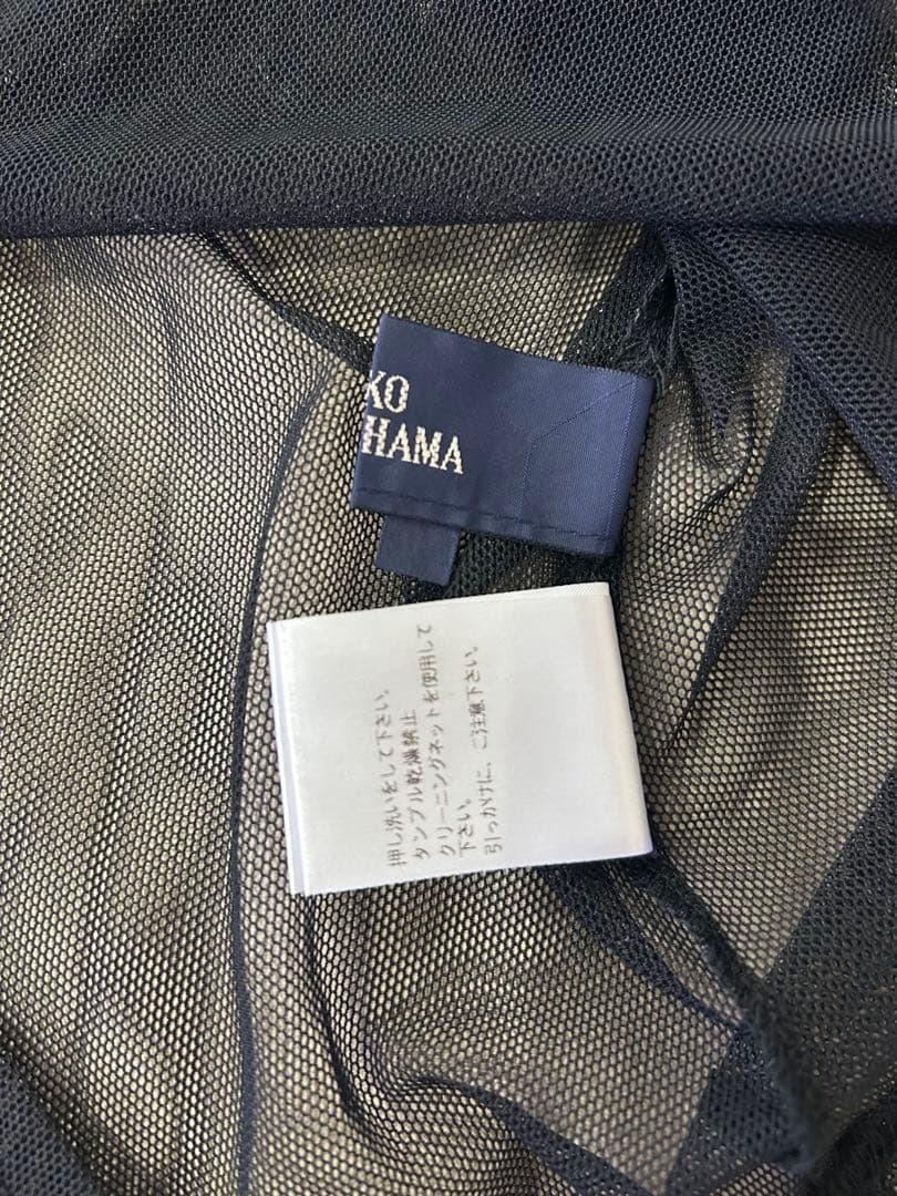 リツコシラハマ❣️シースルー黒長袖メッシュトップス#1size