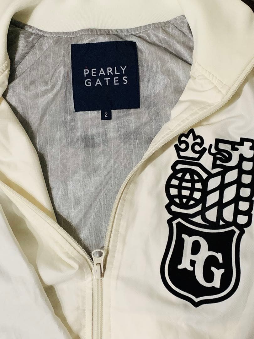 PEARLY GATES フルジップジャケット ホワイト サイズ2