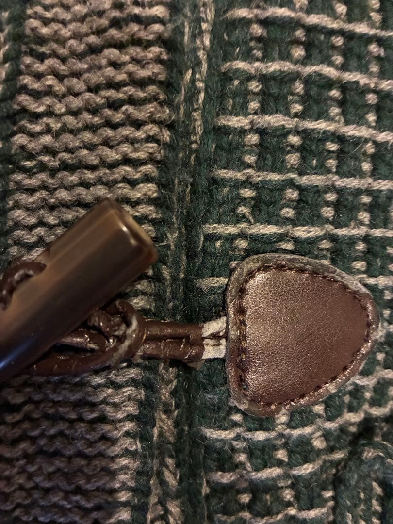 Bark ダークグリーン フード付きダッフルコート