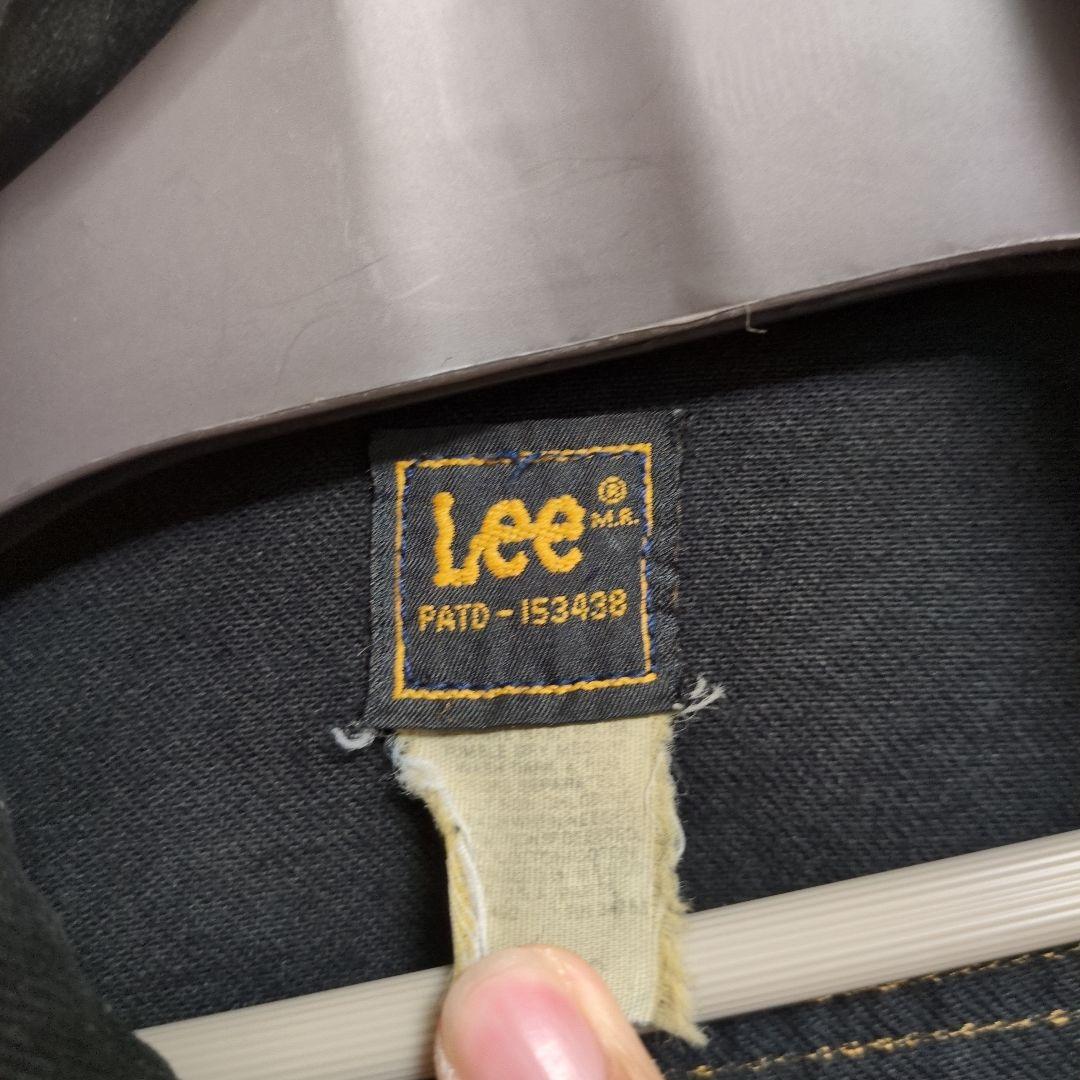 90s Lee 220 後染め ブラックデニム トラッカージャケット ビンテージ
