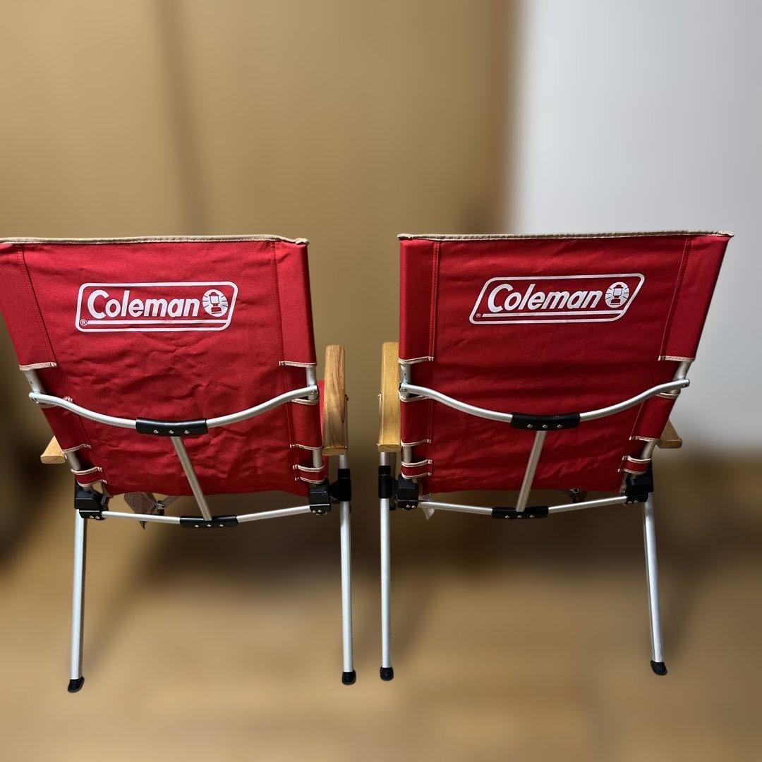Coleman レイチェア　リクライニングチェア　レッド 2脚セット