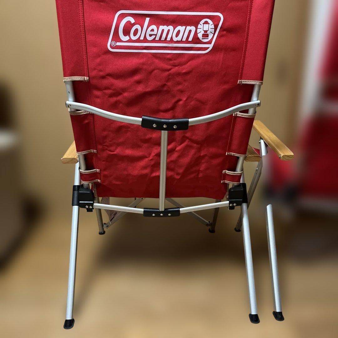 Coleman レイチェア　リクライニングチェア　レッド 2脚セット