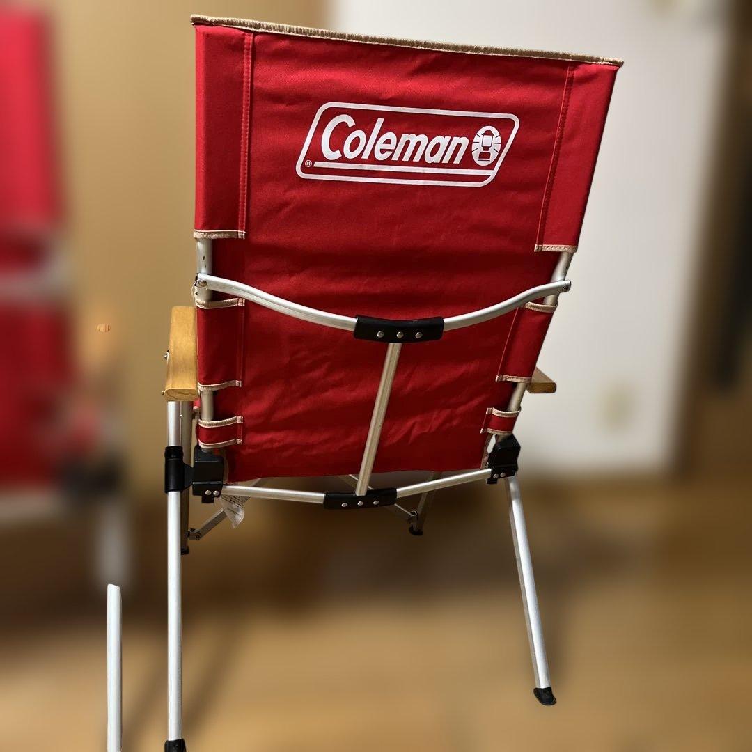 Coleman レイチェア　リクライニングチェア　レッド 2脚セット