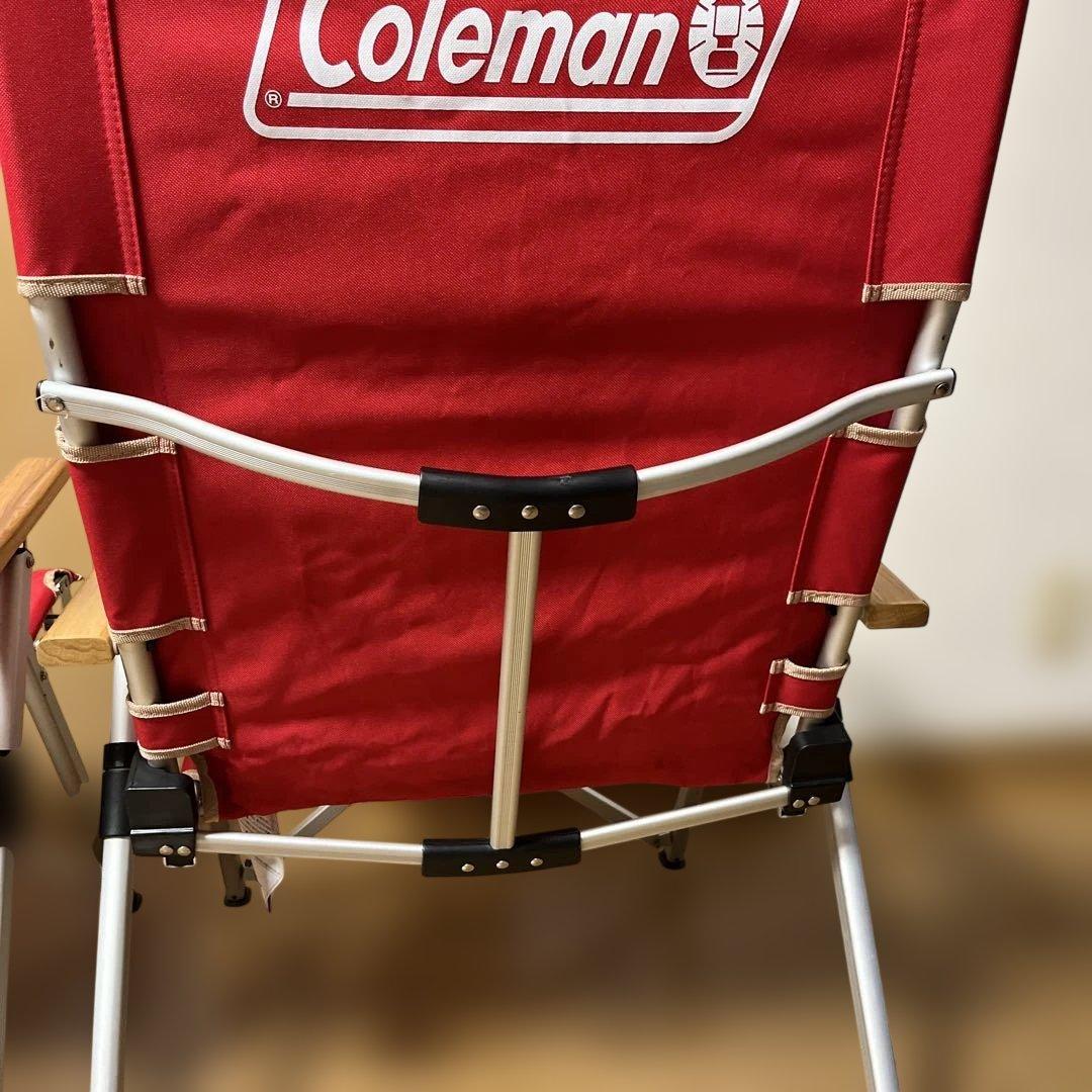 Coleman レイチェア　リクライニングチェア　レッド 2脚セット
