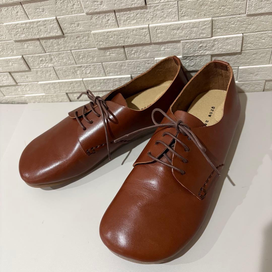 極美品✨ grow naturally　グロウナチュラリー　レザーシューズ
